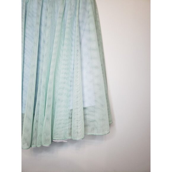 Disney Cinderella Junior 11 Semi Formal Turquoise Bling Waist Strapless NWT FLAW - Picture 4 of 8